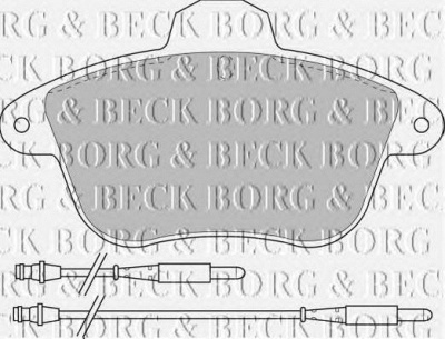 BORG & BECK bbp1159 -  Комплект тормозных колодок, дисковый тормоз